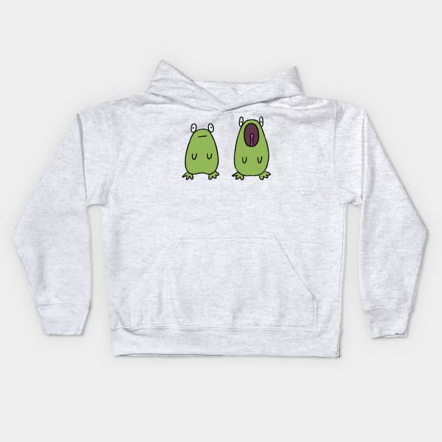 Singing frogs Kids Hoodie by Oranges